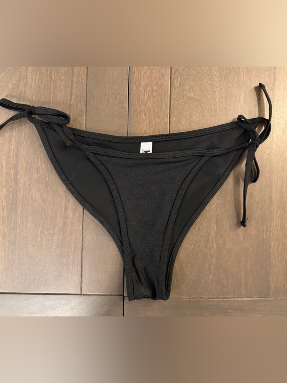 American Apparel Black String Bikini Bottom